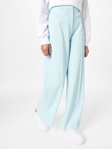 Samsoe Samsoe Trousers with creases 'KAI' in Blue: front