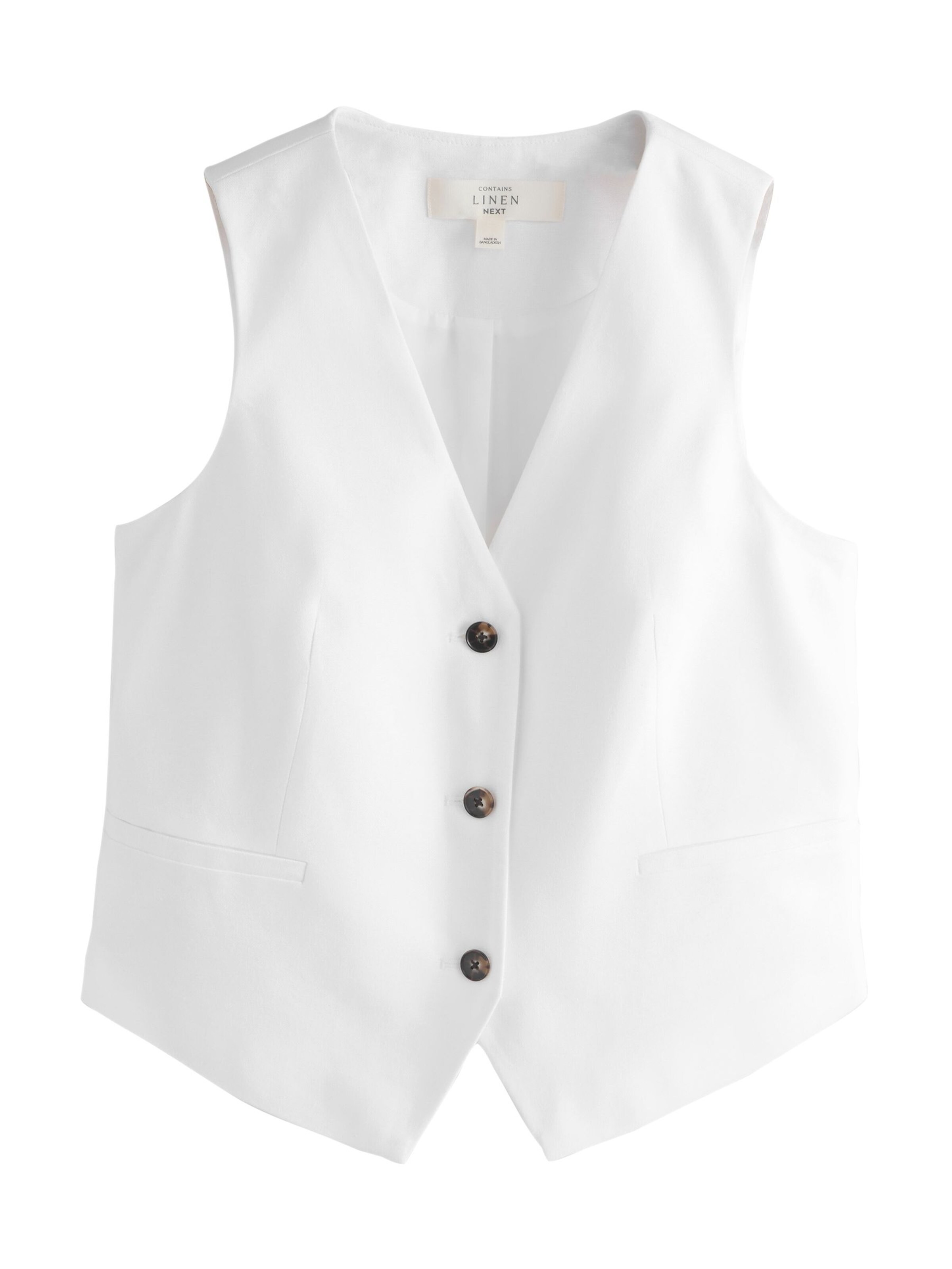 Next Gilet in de kleur Wit, Productweergave