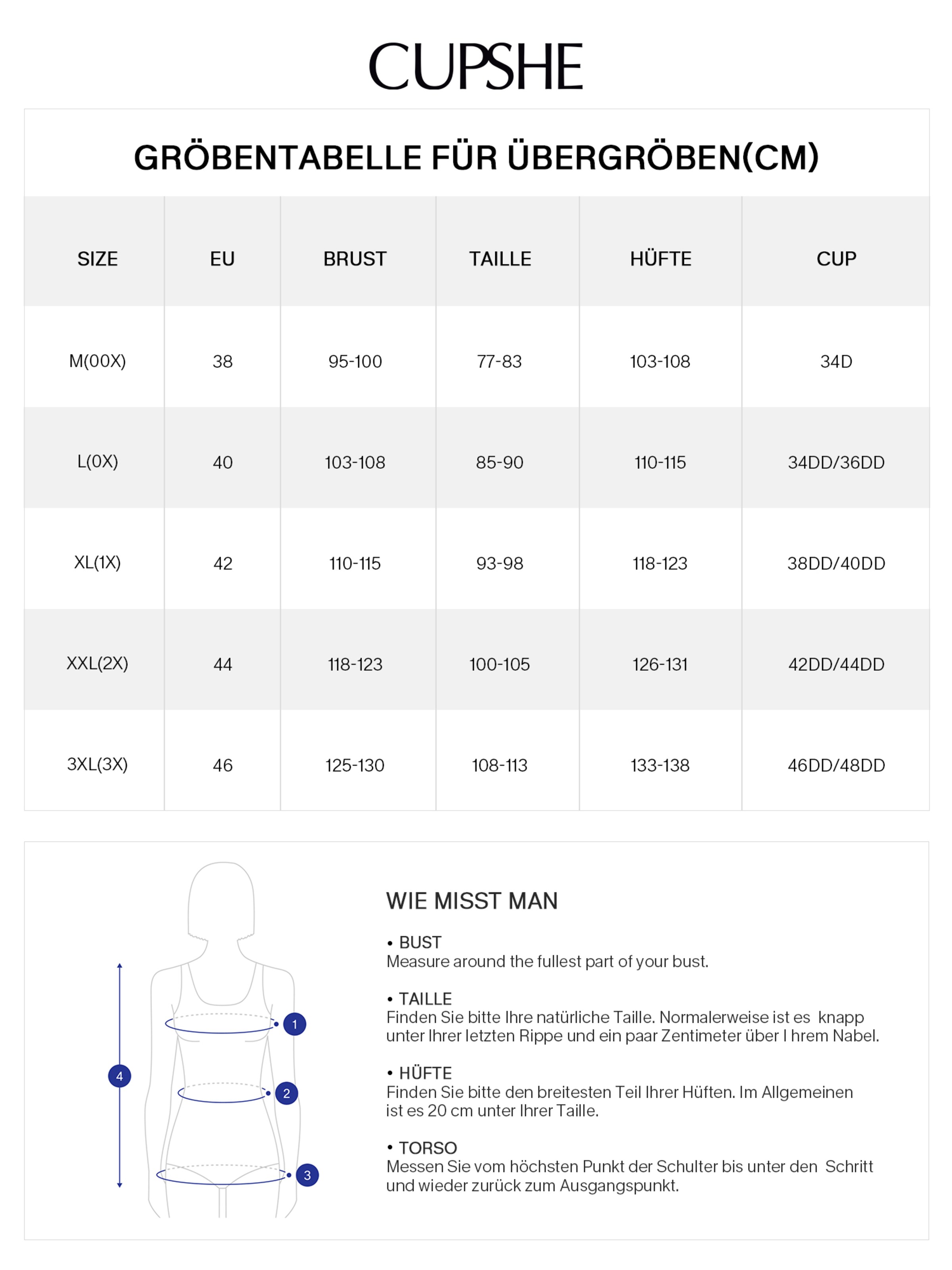 Cupshe Bustier Badeanzug 'DGA12E4L002AA'‌‌‌ in Schwarz