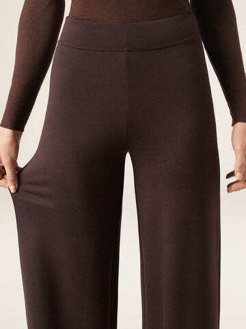 CALZEDONIA Flared Pants in Brown