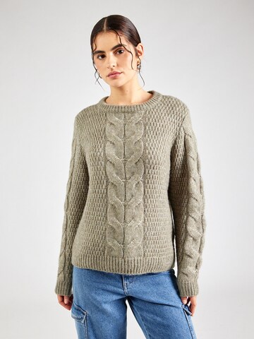 PIECES Sweater 'PCNINA' in Green: front