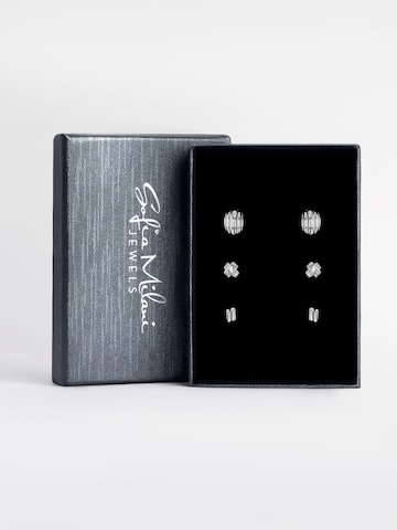 Sofia Milani Schmuckset 'Circle Bar Dome'‌‌‌‌‌‌‌‌‌‌ in Silber