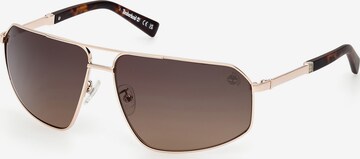 Lunettes de soleil TIMBERLAND en or : devant