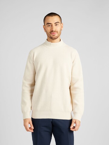 NN07 - Pullover 'Danny' em bege: frente