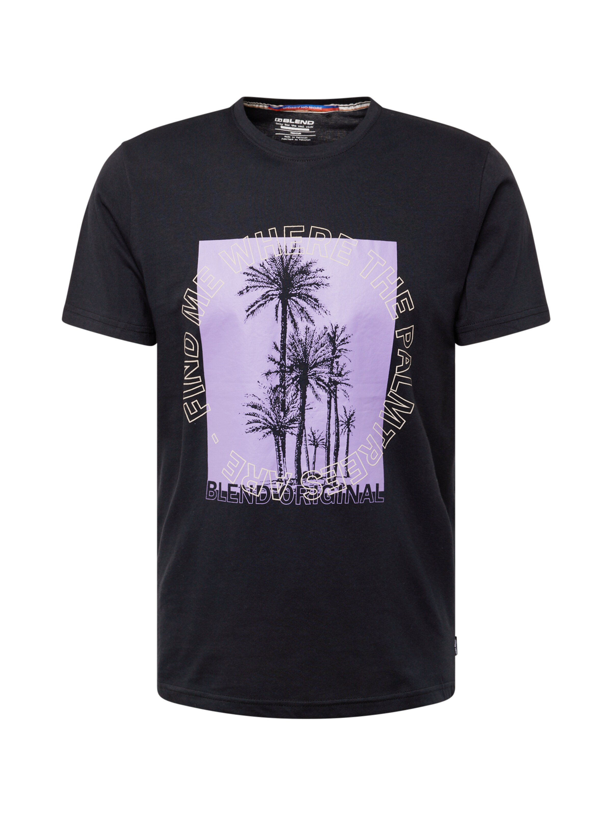 BLEND - Camisa em preto: frente