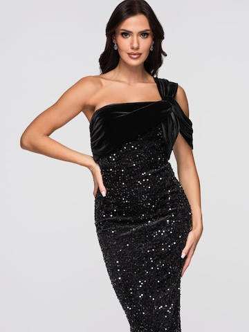 Ombre Abendkleid‌‌‌‌‌ in Schwarz
