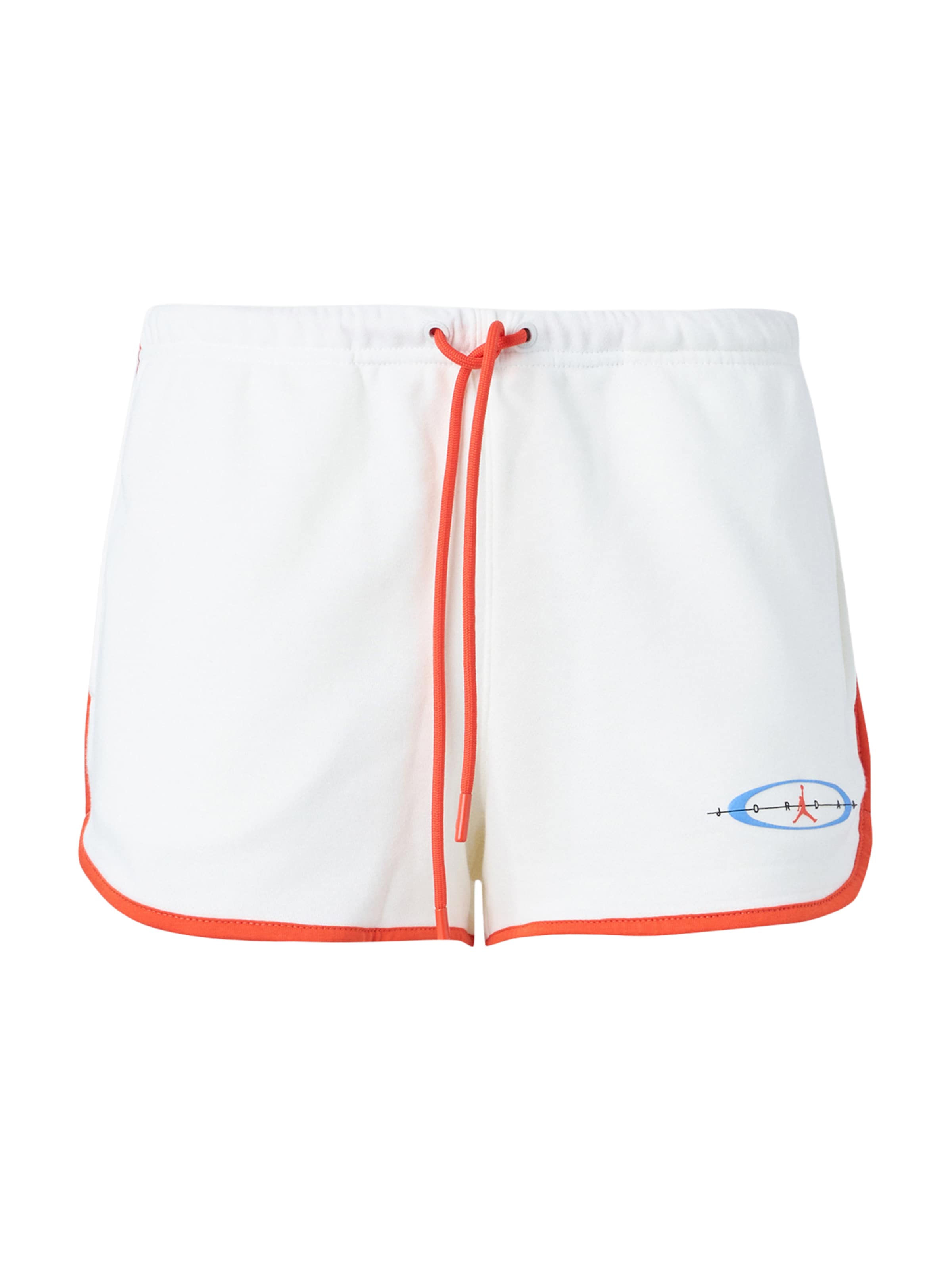 Jordan Normalny krój Spodnie 'Brk Gfx' w kolorze biały: przód