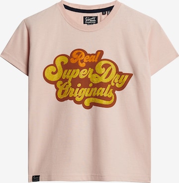 Superdry T-Shirt in Pink: predná strana