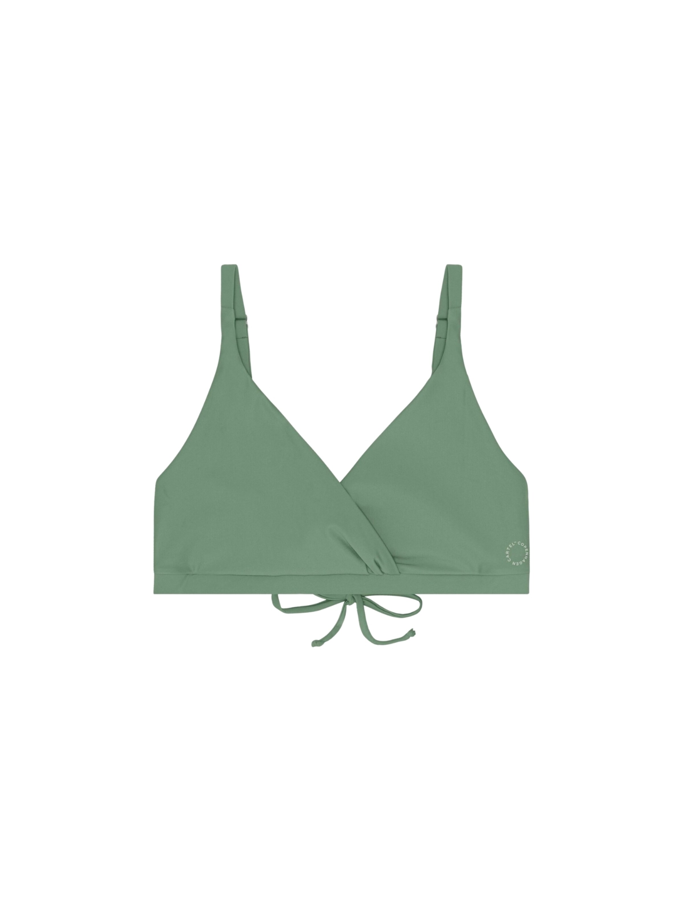 Copenhagen Cartel Bikini top ' Istana ' in Green: front