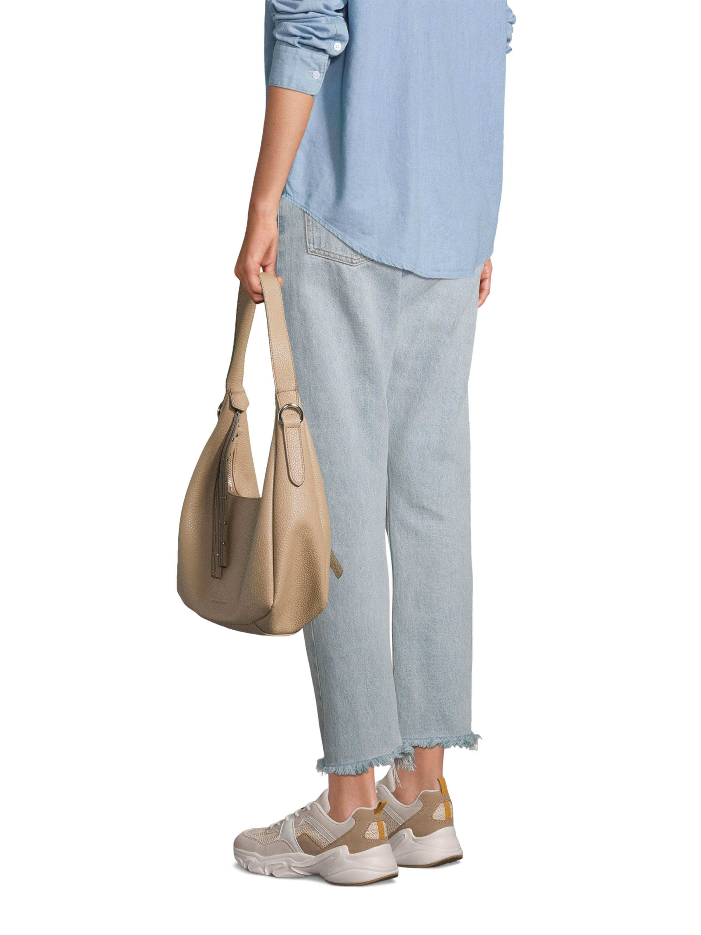 FREDsBRUDER Чанта за през рамо 'Feel wild' в сиво: отпред