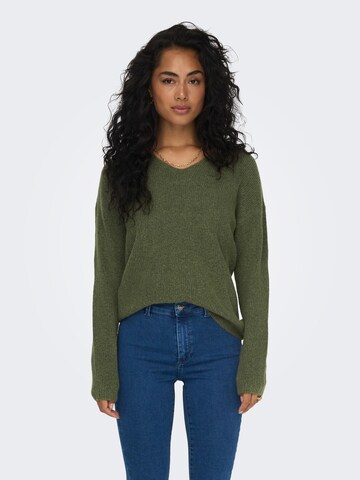 Pull-over 'CAMILLA' ONLY en vert : devant