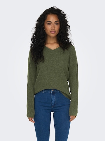 ONLY Sweater 'CAMILLA' in Green: front