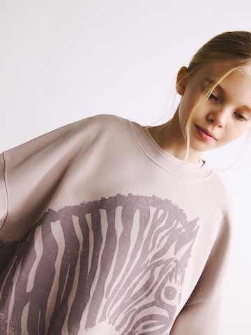 MANGO KIDS Mikina 'Zebraset' - Ružová