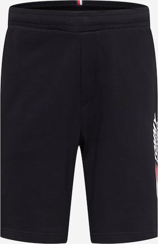 TOMMY HILFIGER Regular Shorts 'Essential' in Schwarz: predná strana