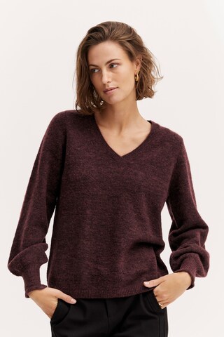 Fransa Sweater 'Sandy' in Purple: front