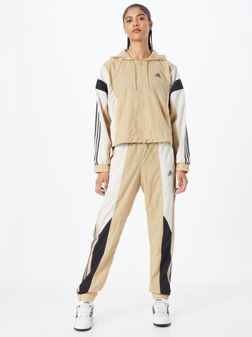 ADIDAS SPORTSWEAR Tracksuit 'Gametime' in Beige: front