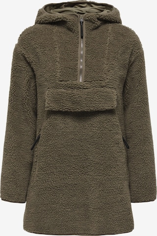 ONLY Fleece jas in Groen: voorkant