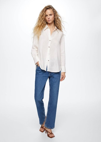 MANGO Blouse 'Ordago' in White