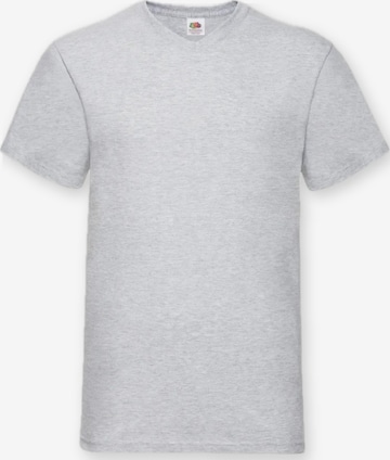 T-Shirt 'V-Neck T-shirt' FRUIT OF THE LOOM en gris : devant
