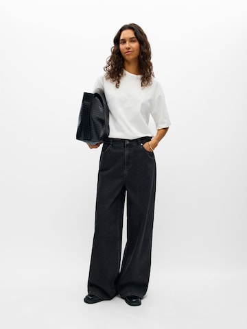 Wide leg Jeans di OBJECT in nero