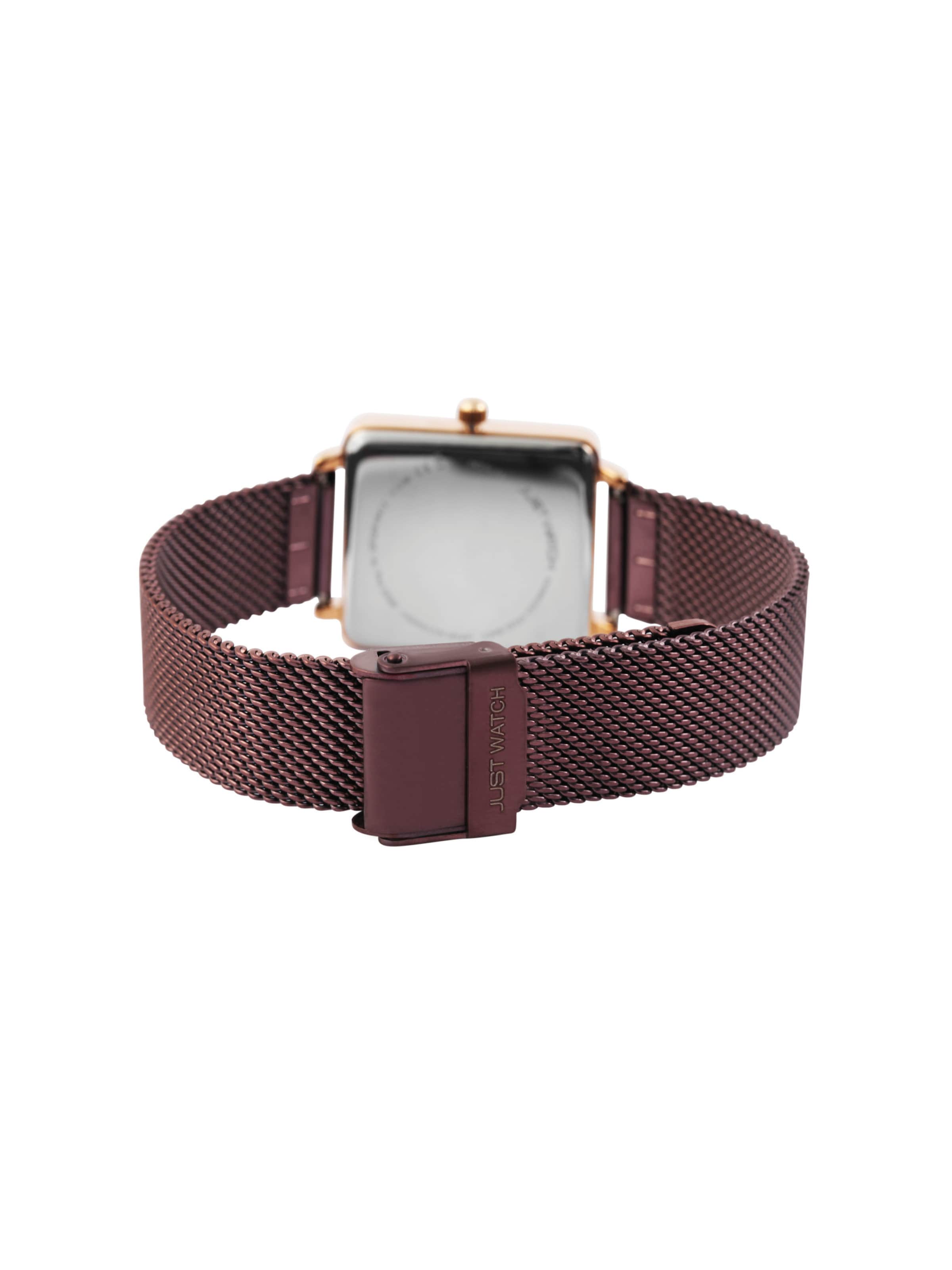 Just Watch Analog Watch 'Sienna, Datumsanzeige' in Red
