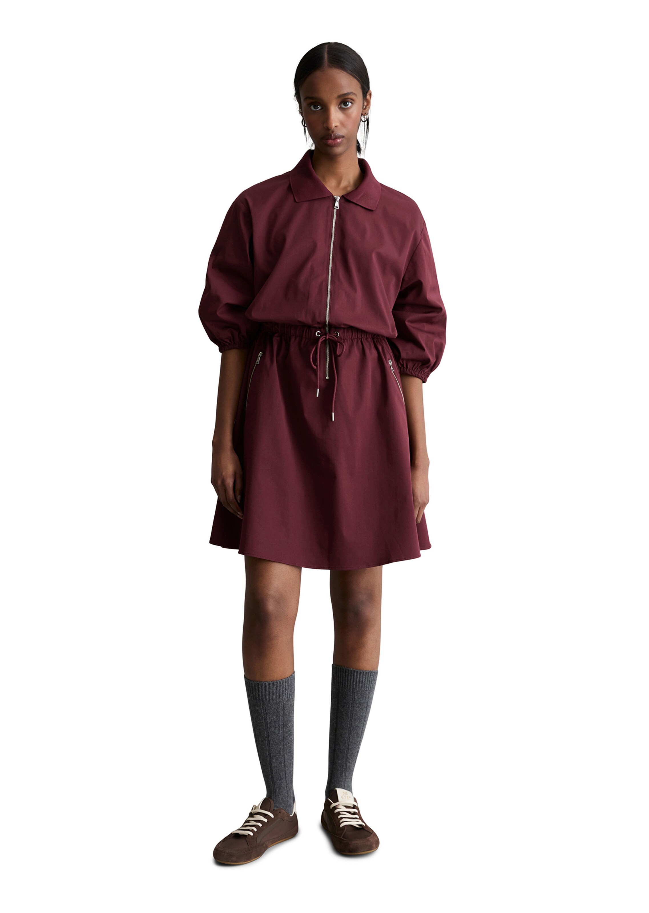 Marc O'Polo DENIM Jurk in Rood: voorkant