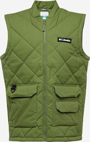 Gilet de sport COLUMBIA en vert : devant