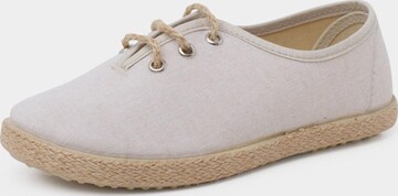 Pisamonas Lage schoen in Beige: voorkant