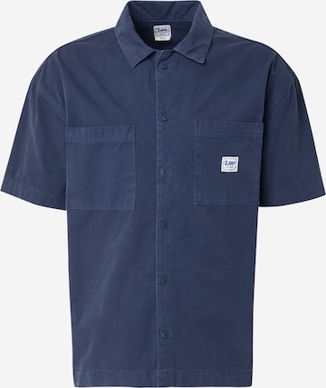 mėlyna Lee Patogus modelis Marškiniai: priekis