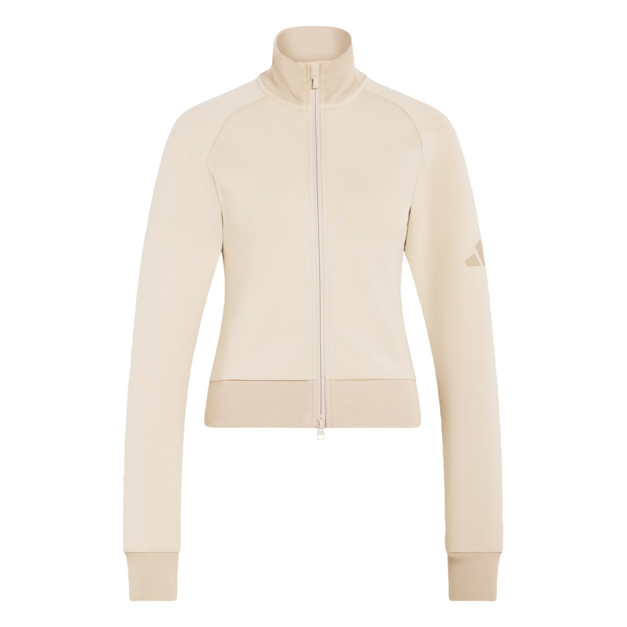 ADIDAS SPORTSWEAR Bluza rozpinana sportowa 'Soft Lux' w kolorze beżowy: przód