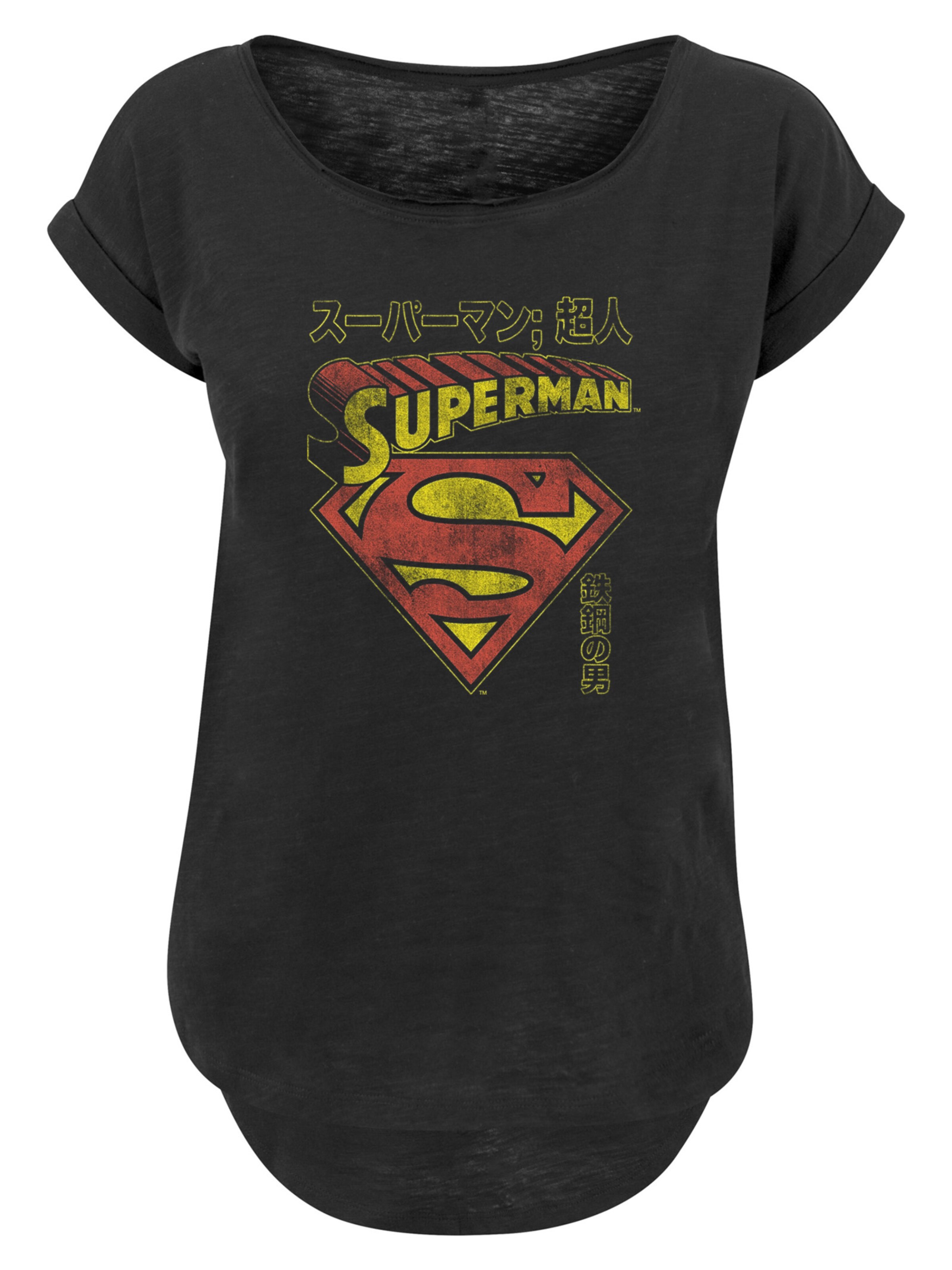 F4NT4STIC Shirt 'DC Comics Superman Shield' in Black: front
