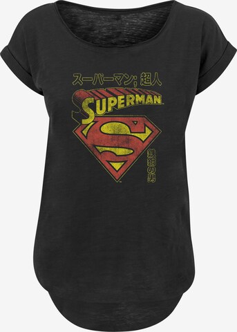 T-shirt 'DC Comics Superman Shield' F4NT4STIC en noir : devant