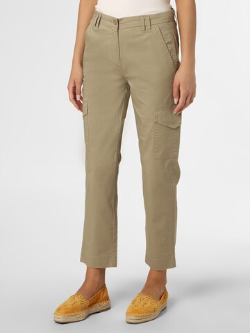 Marie Lund Regular Cargobroek in Beige: voorkant