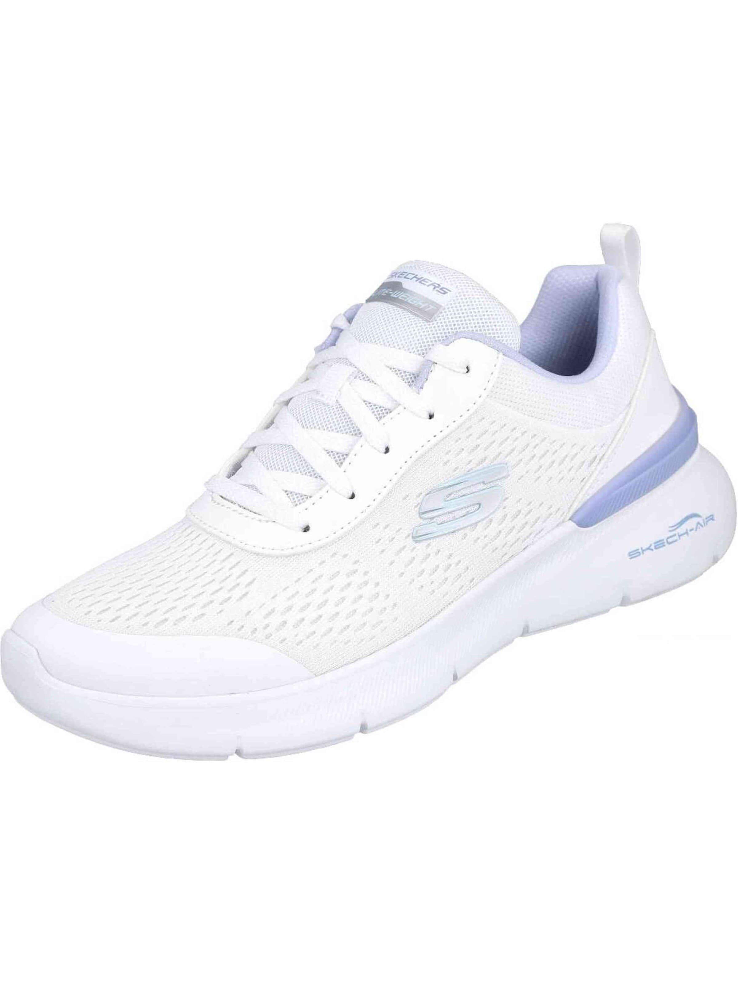 Chaussure de course '070-611178' SKECHERS en blanc : devant