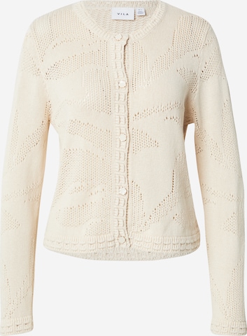 VILA Neuletakki 'VIEILEEN' värissä beige: etupuoli