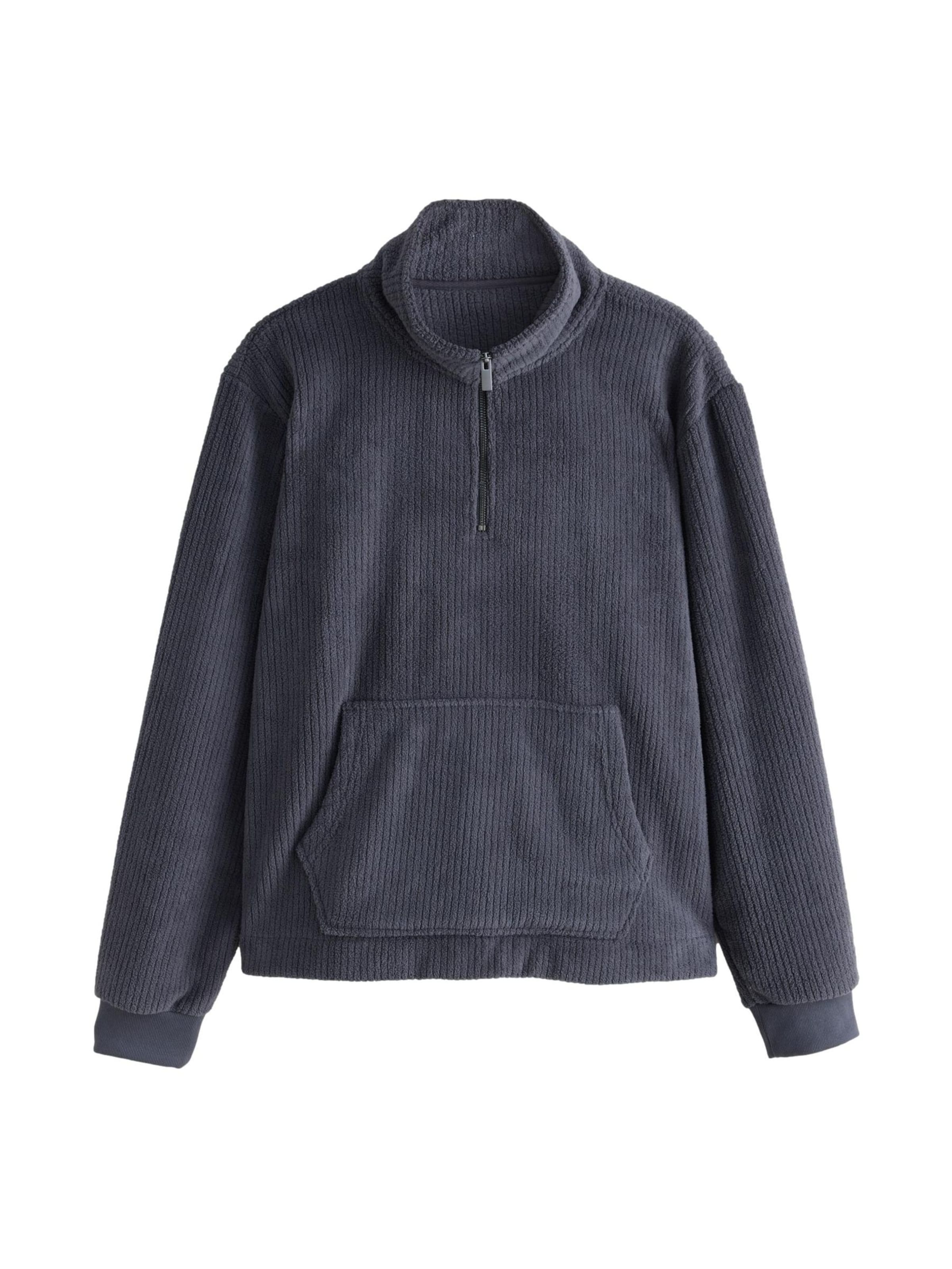 Bluză de molton de la Next pe gri: față