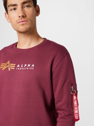 ALPHA INDUSTRIES Mikina - Červená