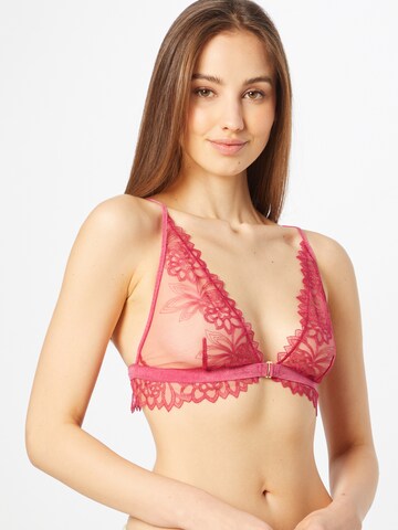 Free People - Triangular Soutien 'Amellie' em rosa: frente