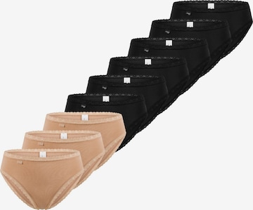 SLOGGI Slip '24/7 Cotton Lace' in Brown: front