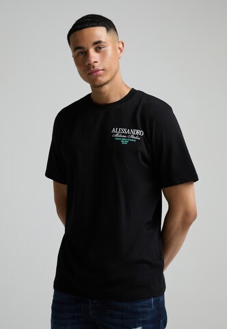 Alessandro Zavetti Shirt 'Montanelli' in Black