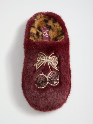 Lipsy - Zapatillas de casa en rojo