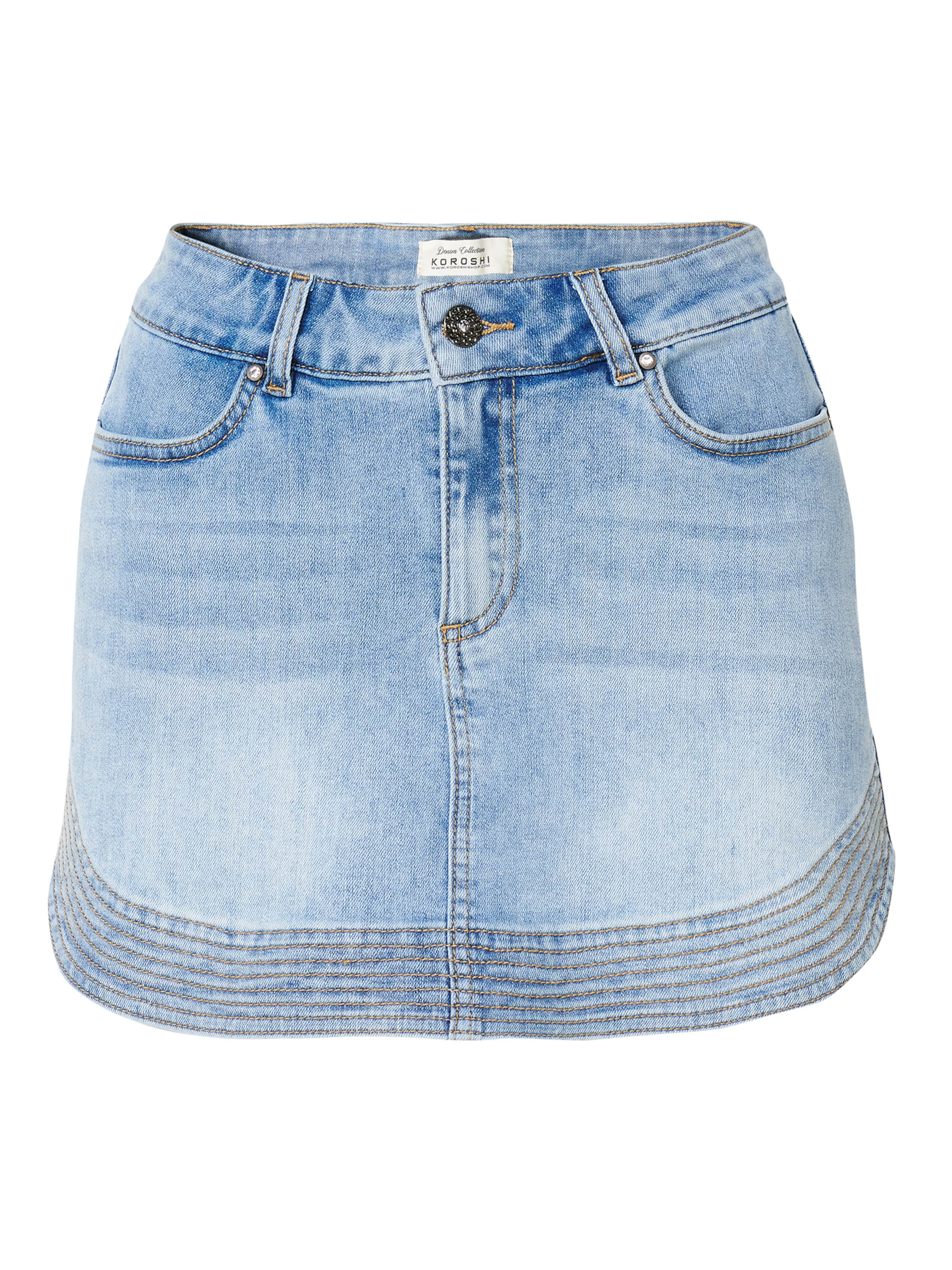 KOROSHI regular Τζιν σε μπλε: μπροστά