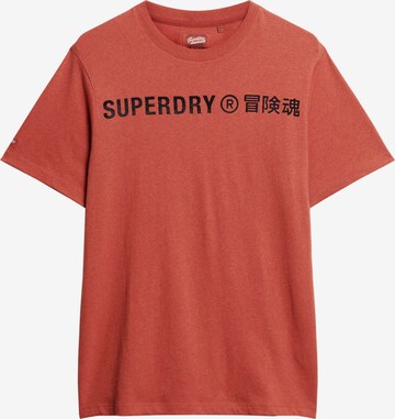 T-Shirt Superdry en marron : devant