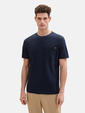 T-Shirt TOM TAILOR en bleu : devant