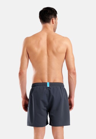 ARENA - Calções de banho 'Fundamentals Logo Boxer' em cinzento