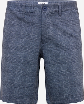 Only & Sons Regular Chino Pants 'Mark' in Blue: front