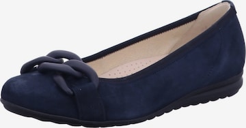 Ballerina 'Ballerina Damen 62.625 36 Rauleder in blau' di Gabor Comfort in blu: frontale