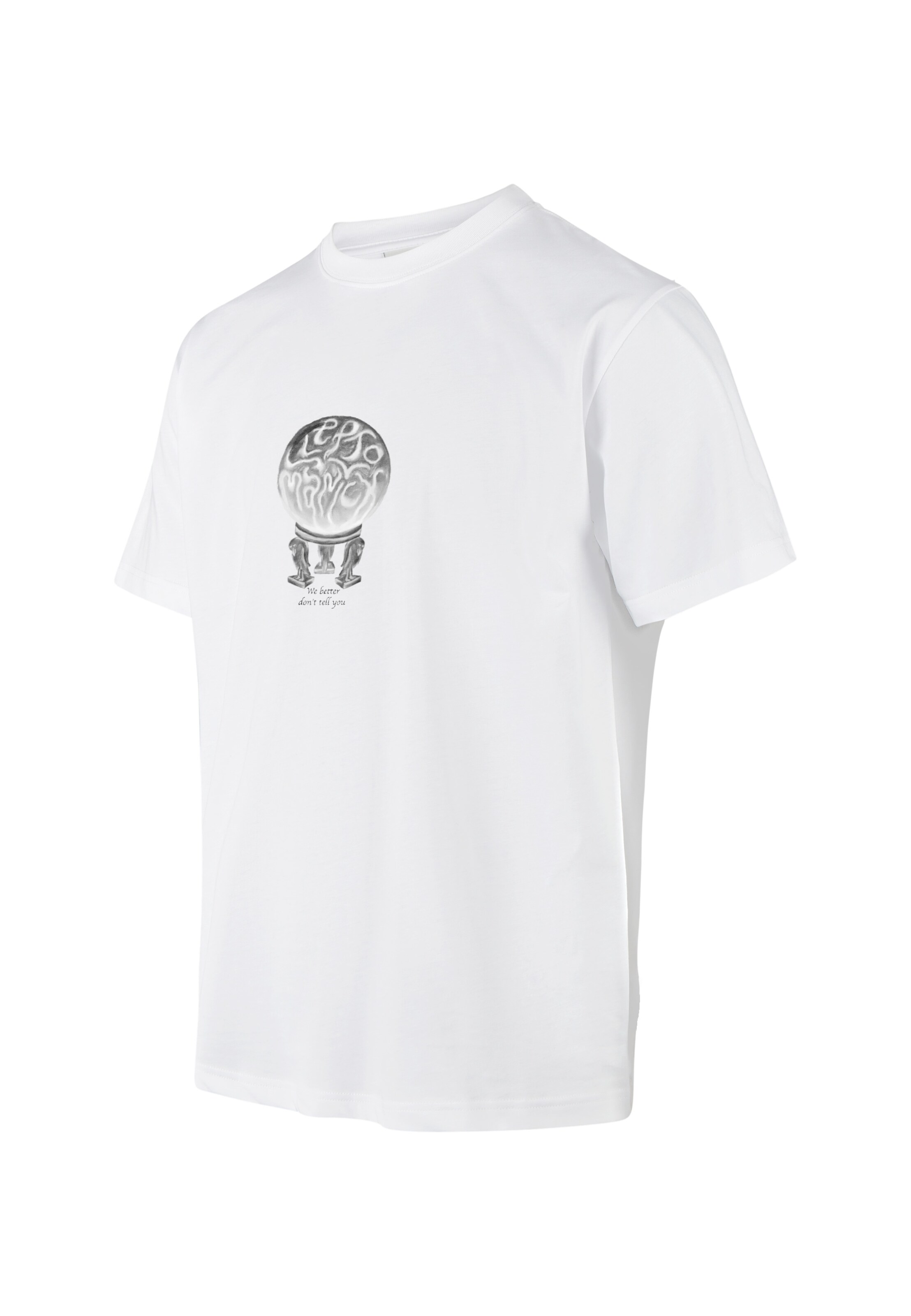 Cleptomanicx Shirt 'Fortune Telling' in White