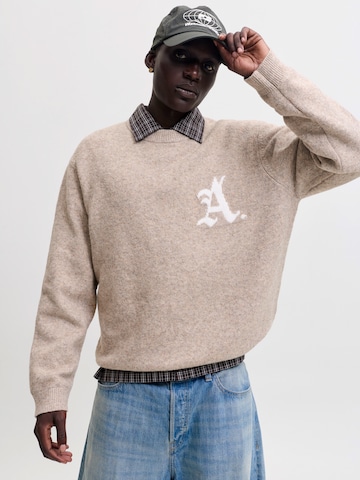 Pull-over 'JCOLEGACY' JACK & JONES en beige