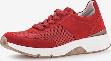 GABOR Sneakers laag in Rood: voorkant